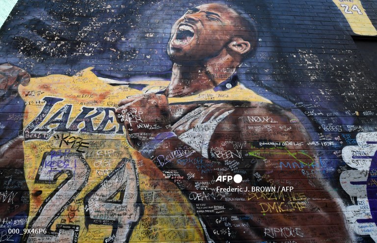 Tributes build outside arena known as House that Kobe Built